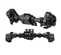 Pour Traxxas Pour TRX-4 Pour Defender Pour Bronco G500 1/10 Portail Aluminium Carter D'essieu Crawler RC Métal Pièces Mise À Niveau Accessoires RC(Black)