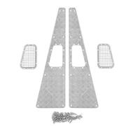 Pour Traxxas Pour TRX-4 Pour TRX4 Pour Defender 1/10 Métal Plaque Antidérapante Pour Grille D'admission Pièces Et Accessoires Pour Crawler RC RC Jouets Accessoires(Silver)