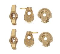 pour Traxxas pour TRX4 1/10 1 Ensemble Support Moyeu Direction Laiton Couvercle Portail RC Chenille Mise À Niveau Pièces Accessoires Coupelle Direction RC