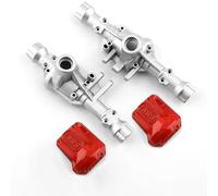 pour Traxxas pour TRX4 1/10 2 Pièces Boîtier D'essieu Avant Arrière en Métal avec Couvercle De Différentiel Pièces De Mise À Niveau De Voiture sur Chenilles RC Pièces De RC