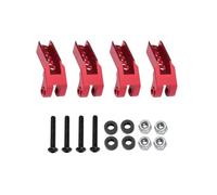 Pour Traxxas Pour TRX4 1/10 Avant Arrière Alliage D'aluminium Suspension À Amortisseurs Réglable Amélioration Du Crawler RC Accessoires Réparation Composants Rc(Red)