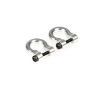 Pour Traxxas Pour TRX4 1/10 Avant Arrière Métal Pare-chocs Remorque Crochets D'attelage Manilles Remorquage Voiture RC Tout-terrain Réparations Détachées Accessoires Jouets RC(Silver)