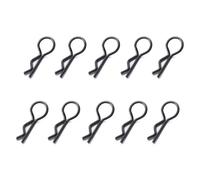Pour Traxxas Pour TRX4 1/10 Lot De 10 Clips Carrosserie En Métal Noir Forme R Pour Voiture RC Pour Pour Buggy Pour Rock Crawler RC Réparations Modèles(Black)