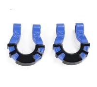 Pour Traxxas Pour Trx4 Pour Axial Pour Scx10 1/10 2 Crochets Remorquage Métalliques Pare chocs Crochets Secours Remorque Pièces Rechange Voiture RC Crawler RC Crawlers Pièces(Blue)