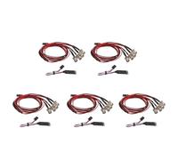 Pour Traxxas Pour TRX4 Pour HSP Pour Axial Pour SCX10 D90 Pour HPI 1/10 Et 1/8 Kit D'éclairage 5x4 2 Blancs 2 Rouges Avec Panneau Commande 3 Canaux Voiture Télécommandée Feux Phare Voiture Rc