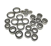 Pour Traxxas Pour TRX4 Pour Sport 1/10 24 Pièces Kit De Roulements D'essieu Avant Et Arrière À Gorge Profonde Joints En Caoutchouc Noir Acier Pre Greased Rc Roulements éTanches