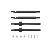 Pour Traxxas Pour TRX4M 1/18 Pignons Avant Arrière Métal Cardans CVD Crawler Télécommandé Amélioration Du Véhicule Pièces Rechange Accessoires Composants Rc(Black)