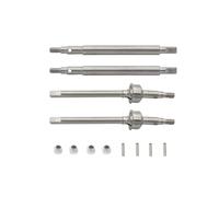 Pour Traxxas Pour TRX4M 1/18 Pignons Avant Arrière Métal Cardans CVD Crawler Télécommandé Amélioration Du Véhicule Pièces Rechange Accessoires Composants Rc(Silver)