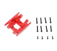 pour Traxxas pour TRX4M 1/18 RC Crawler Retrofitting Upgrade Parts Accessoires Base De Boîte De Vitesses en Alliage D'aluminium avec Kit De Vis Accessoires RC(Red)