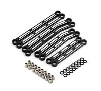Pour Traxxas Pour TRX4M Pour Bronco Pour Defender 1/18 Kit Biellettes Direction Surélevées Alliage Métallique Crawler RC Remplacement Réparation Accessoires voitures RC(Black)