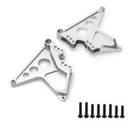 Pour Traxxas Pour Unlimited Pour Desert Pour Racer Pour UDR 1/7 2 Pièces Métal Amortisseur Arrière Supports Tour 8538 8538X Voiture Mise À Niveau Accessoires Parti RC(Silver)