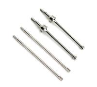 Pour Traxxas Pour Unlimited Pour Desert Racer Pour UDR 1/7 8539 8550 8553 Arbre Transmission Avant Arrière Métal CVD Arbre Transmission Chien Os Pièces Mise Niveau RC D'entraînement Arbre(Silver,Set)