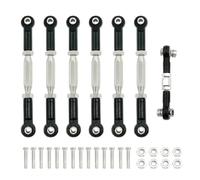 Pour Traxxas Pour VXL Pour Slash 4X4 2WD Pour Rustler Pour Stampede Pour Hoss 1/10 Tendeurs Cambrure Biellette Ensemble Liaison Pièces RC RC Jouets Réparations(Black)