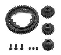 pour Traxxas pour X-maxx 1/10 pour E-revo 2.0 pour VXL pour Maxx 1/5 4 Pièces en Acier 46T + 18T + 20T + 22T Mises À Niveau Accessoires RC