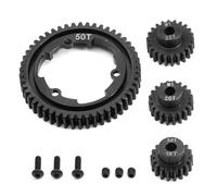 pour Traxxas pour X-maxx 1/10 pour E-revo 2.0 pour VXL pour Maxx 1/5 4 Pièces en Acier 46T + 18T + 20T + 22T Mises À Niveau RC Améliorations Modèles