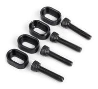 Pour Traxxas Pour X-MAXX 1/5 4 Pièces Alliage D'aluminium Châssis Principal Vis Fixation Du Moteur Renfort Siège Joint RC Pour Buggy Pièces Détachées Composants Rc(Black)