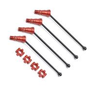 Pour Traxxas Pour X-Maxx 6S 8S 1/5 Pour Monster Truck Arbre Transmission Avant Arrière Métal De CVD Pièces Mise À Niveau Voiture RC Accessoires D'entraînement Arbre(Red,Size 4pcs)