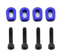Pour TRAXXAS Pour X-Maxx 6S 8S Pour XRT 1/5 1/6 Alliage D'aluminium 7075 Fixation Renfort De Base Moteur PièCes Rc(Blue)