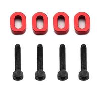 Pour TRAXXAS Pour X-Maxx 6S 8S Pour XRT 1/5 1/6 Alliage D'aluminium 7075 Fixation Renfort De Base Moteur RC Composants(Red)