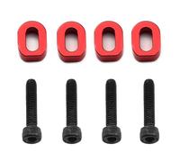 Pour Traxxas Pour X-Maxx 6s 8s Pour Xrt 1/5 1/6 Métal Rondelles Cales De Support Moteur 7759 7759r Voiture Radiocommandée Pièces Et Accessoires Mise À Niveau RC Jouets Accessoires(Red)