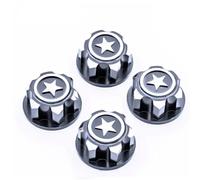 Pour Traxxas Pour X-maxx Pour Summit Pour E-revo 1/8 4 Pièces Écrous Roue Hexagonaux Aluminium 17mm Pour Buggy RC Camion Mise À Niveau Pièces Modification Accessoires Modèles RC(Grey)