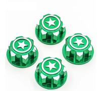 Pour Traxxas Pour X-maxx Pour Summit Pour E-revo 1/8 4 Pièces Écrous Roue Hexagonaux Aluminium 17mm Pour Buggy RC Camion Mise À Niveau Pièces Modification Accessoires Modèles RC(Green)