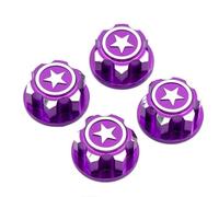 Pour Traxxas Pour X-maxx Pour Summit Pour E-revo 1/8 4 Pièces Écrous Roue Hexagonaux Aluminium 17mm Pour Buggy RC Camion Mise À Niveau Pièces Modification Accessoires Modèles RC(PURPLE)