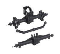 pour Traxxas TRX-4M 1/18 RC Crawler Pièces De Rechange pour Mise À Niveau Ensemble D'essieu Avant Arrière en Plastique avec Accessoires De Modification De Support De Servo Accessoires RC(1Set)
