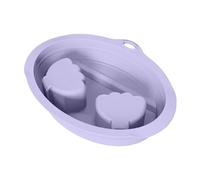 Pour Tremper Manucure - Enlèvement de vernis en silicone | Récipient de trempage réutilisable pliable plateau de salle de bain mains pour enlever le polissage et le soin