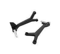 Pour Trident660 2021-2025 Moto Passager Arrière Repose-pieds Kit Support 2022 2023 2024 Pour Trident 660 Pour TRIDENT66(Noir argent)