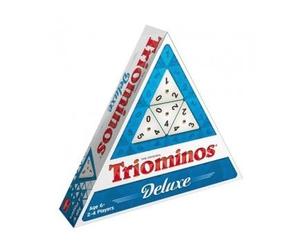 pour triominos Deluxe 2 a 4 Joueurs - 56 Dominos Triangles - Jeu Classique, Famille - strategie, Reflexion - Set Jeu Societe et Carte
