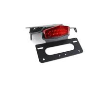 pour Triumph pour Bonneville T100 / SE/pour Scrambler/pour Thruxton 2001-2015 Support Plaque D'immatriculation Support Plaque Moto(Red)