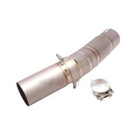 pour Triumph pour Daytona pour 675R 2013-2017 Échappement Moto Modifié en Alliage Titane Rangée Latérale Tuyau Liaison Centrale 51MM sans Lacet D'échappement Tuyaux(Argent)