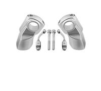 Pour Triumph Pour Rocket 3R 3GT Support De Guidon Moto | Pinces Montage Guidon Pince de levage 22MM reculer 32MM 19-24(Silver)