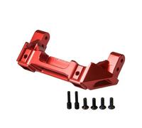 Pour TRX-4 Pour Bronco Pour Defender 1/10 Supports Servo Pare Chocs Avant Et Arrière Support Protection Alliage D'aluminium Modifié Remplacer PièCe Accessoire Rc(Red,Rear)