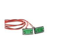 Pour TRX-4 Pour SCX10 1/10 Clignotants Latéraux Pièces De Mise À Niveau Et De Modification Pour Voitures Télécommandées Feux Phare Voiture Rc(Green)