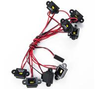 Pour TRX-4 Pour TRX-6 1/10 Lampe Sourcil Passage Roue Groupe D'éclairage Châssis Pièces Mise À Niveau Décoration Voiture Sur Chenilles RC Feux Phare Voiture Rc(8 Lights)