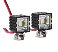 Pour Trx-4 Pour Trx-6 Pour Scx10 90046 Pour Wraith Rr10 Pour Mst Pour Redcat 1:10 2 4 Pièces Rond Carré Phares Projecteur Longue Portée Rc Crawler LumièRe Voiture Rc(Square,2pcs)