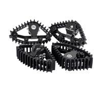 Pour TRX-4M 1/18 Ensemble De 4 Pneus Neige Chenilles Roues Chenilles Voiture RC Accessoires De Conversion Pour Sandmobile RC voiture accessoires(Black)