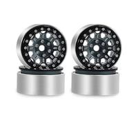 Pour TRX4 Pour SCX10 Pour AXIAL Pour YIKONG 4102 D90 1/10 1.9 Pouces Roues Chenille CNC Aluminium Nid D'abeille Beadlock Jantes Avec VP Hex RC Réparations Modèles(Gray,A)