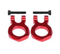 Pour TRX4 Pour SCX10 Pour Wrangler Pour Gladiator Pour Element Pour Enduro TF2 D90 1/10 Anneau Aluminium CNC CrochetRemorquage Treuil Chocs Pièces Voiture Radiocommandée RC Pièces Rechange(Red)