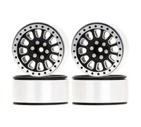 Pour TRX4M 1/18 1/24 Pour Axial Pour SCX24 B-17 AX90081 Pour FCX24 4 Pièces 1.3 "5mm/7mm Jante Roue Hexagonale À Billes RC Micro Pour Mini Voiture Sur Chenilles Moyeu Roue Chenille Rc(Black)