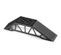 Pour TRX4M Pour SCX24 1/18 Pont Simple Face Acier Inoxydable Décoration Modèle Accessoire G180KA RC Remplacement Mise À Niveau Modifiée PièCe Accessoire Rc(Black)