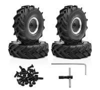 Pour TRX4M Pour SCX24 Pour FMS Pour FCX24 1/18 1.0 Pouces Pneus Roues Ensemble RC Chenille 4 Pièces Caoutchouc Pré-assemblé Avec Jantes Plastique RC Réparations Modèles(Tractor)