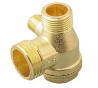 Pour tube d'échappement de compresseur d'air de 400 mm de long avec clapet anti-retour en alliage de zinc à 3 ports, convient pour la connexion du réservoir à pression d'air et le remplacement de la
