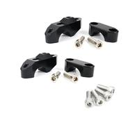 Pour Tuono 1000 R Pour V4 Pour RX125 Pour SX125 Pour Shiver Pour Tuareg 660 28mm 1 1/8" Réhausseurs De Guidon Bar Back Move Riser Rehausseur Guidon(Black)