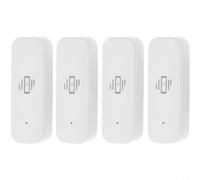 pour Tuya Lot de 4 capteurs de Vibrations Wi-FI intelligents pour Porte Intelligente pour Tuya Smart Home, détecteur d'ouverture de Porte avec pour Smart Life