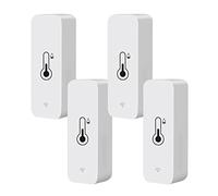 pour Tuya Lot de 4 Hygromètres Intelligents De Température Et D'humidité WIFI, WIFI Température et Capteur D'humidité Pour Hygromètre Intelligent Pour Serre Domestique Moniteur à Distance Et Alerte