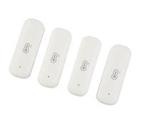 pour Tuya Lot de 4 thermomètres hygromètres WiFi pour intérieur ou extérieur - Sans fil Contrôle de la température et de l'humidité avec alerte d'application à distance