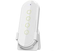 pour Tuya pour ZigBee Commutateur de Maison Intelligente sans Fil avec télécommande 4 Bandes 12 scènes Blanc
